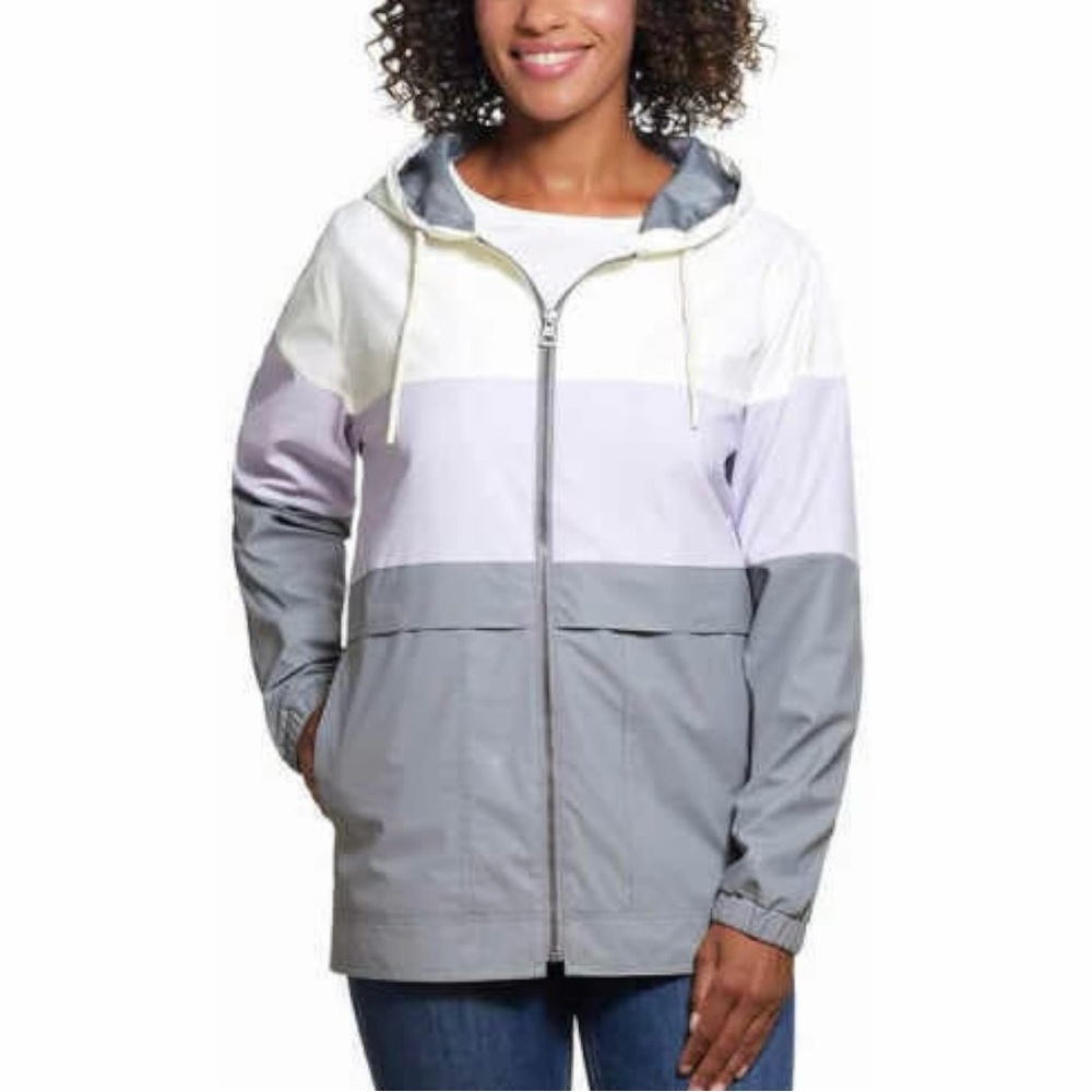 NWT Original Weatherproof Vintage Ladies Hooded Rain Slicker Jacket, XXL